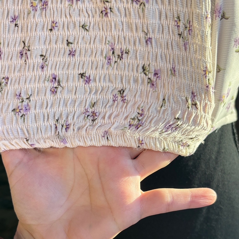 Iris Floral Camisole with Purple Accents - Picture 5 of 7